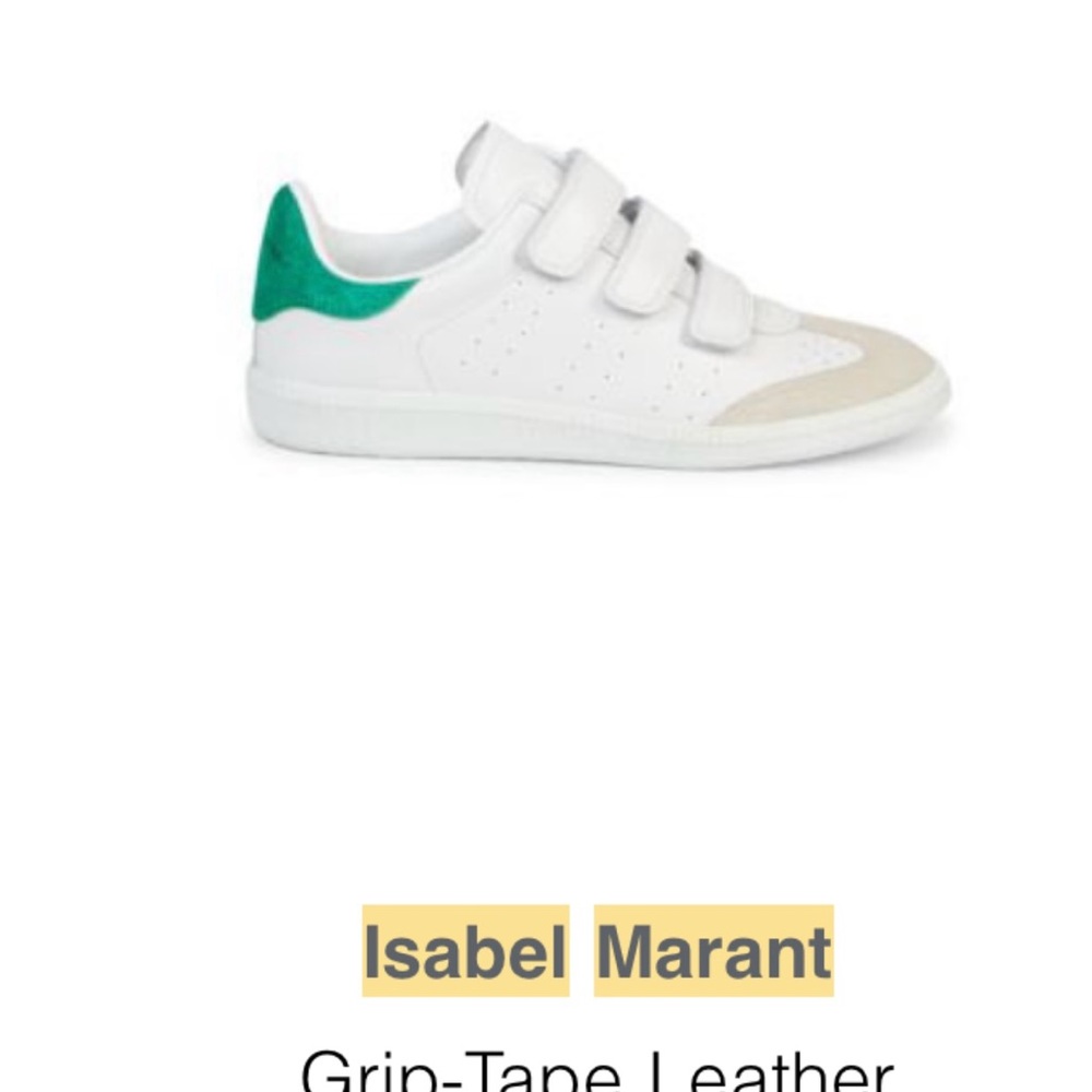Isabel Marant Beth Velcro sneaker size 40